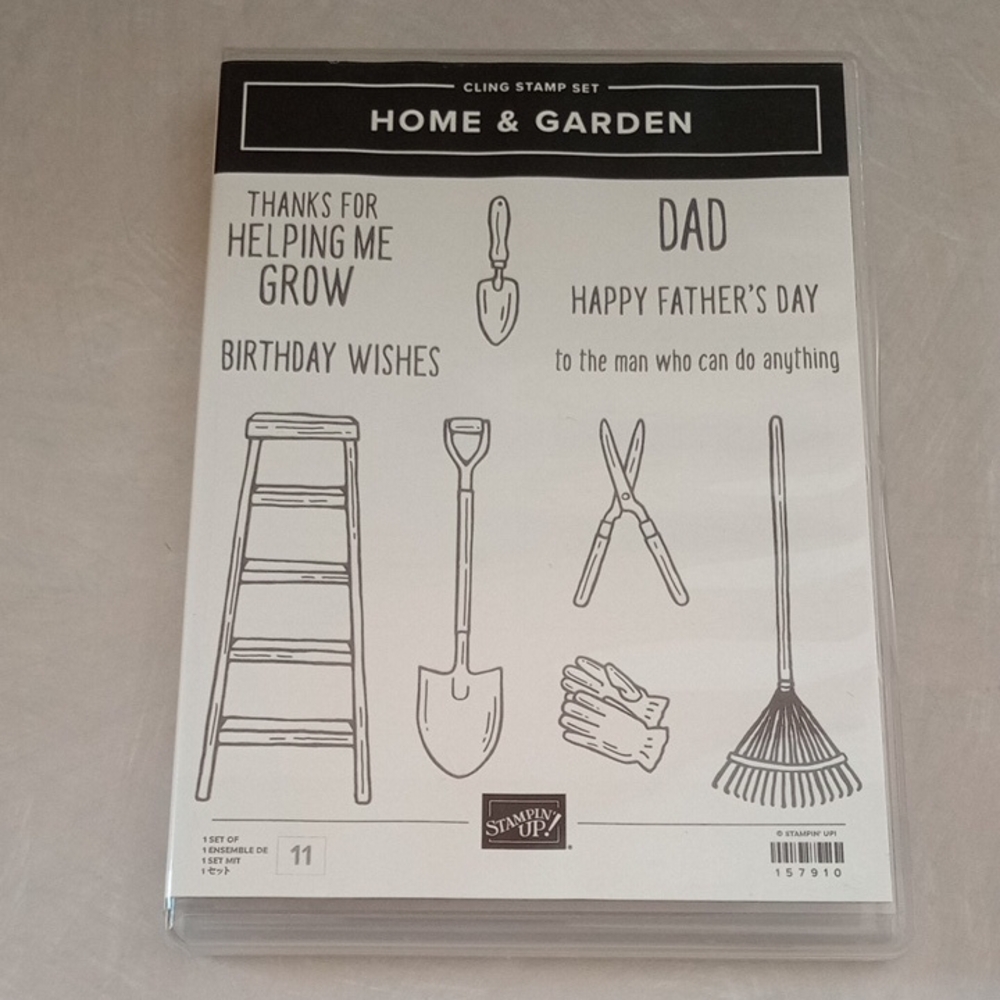 NEW Stampin' Up! Home & Garden Cling Stamp Set